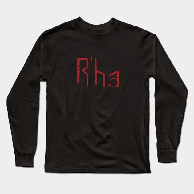 R'ha T Shirt - Red Long Sleeve T-Shirt by KalebLechowsk